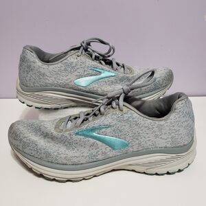 Brooks Anthem Gray Teal Women's Sneakers Sz 9.5